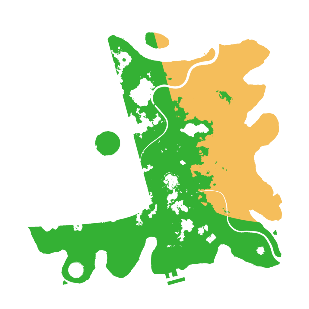 Biome Rust Map: Procedural Map, Size: 3500, Seed: 297282026
