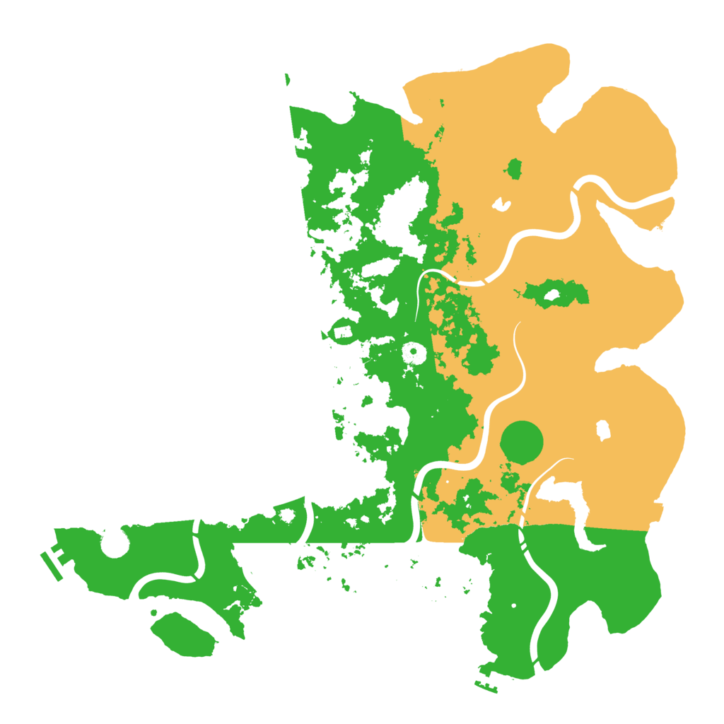 Biome Rust Map: Procedural Map, Size: 4500, Seed: 283970
