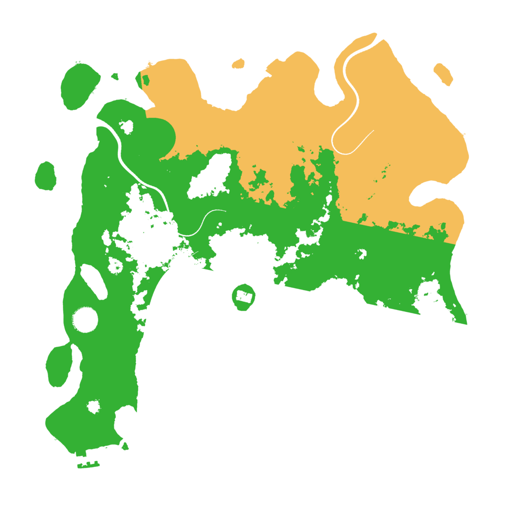 Biome Rust Map: Procedural Map, Size: 3500, Seed: 213834024