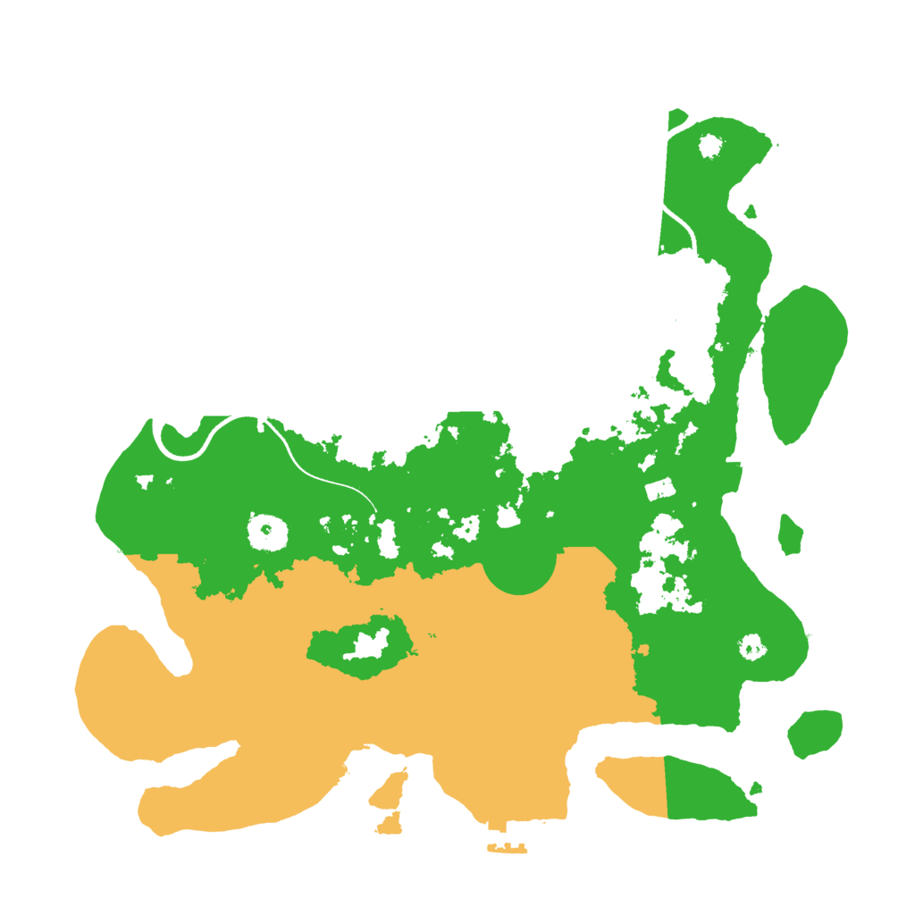 Biome Rust Map: Procedural Map, Size: 3500, Seed: 4322575