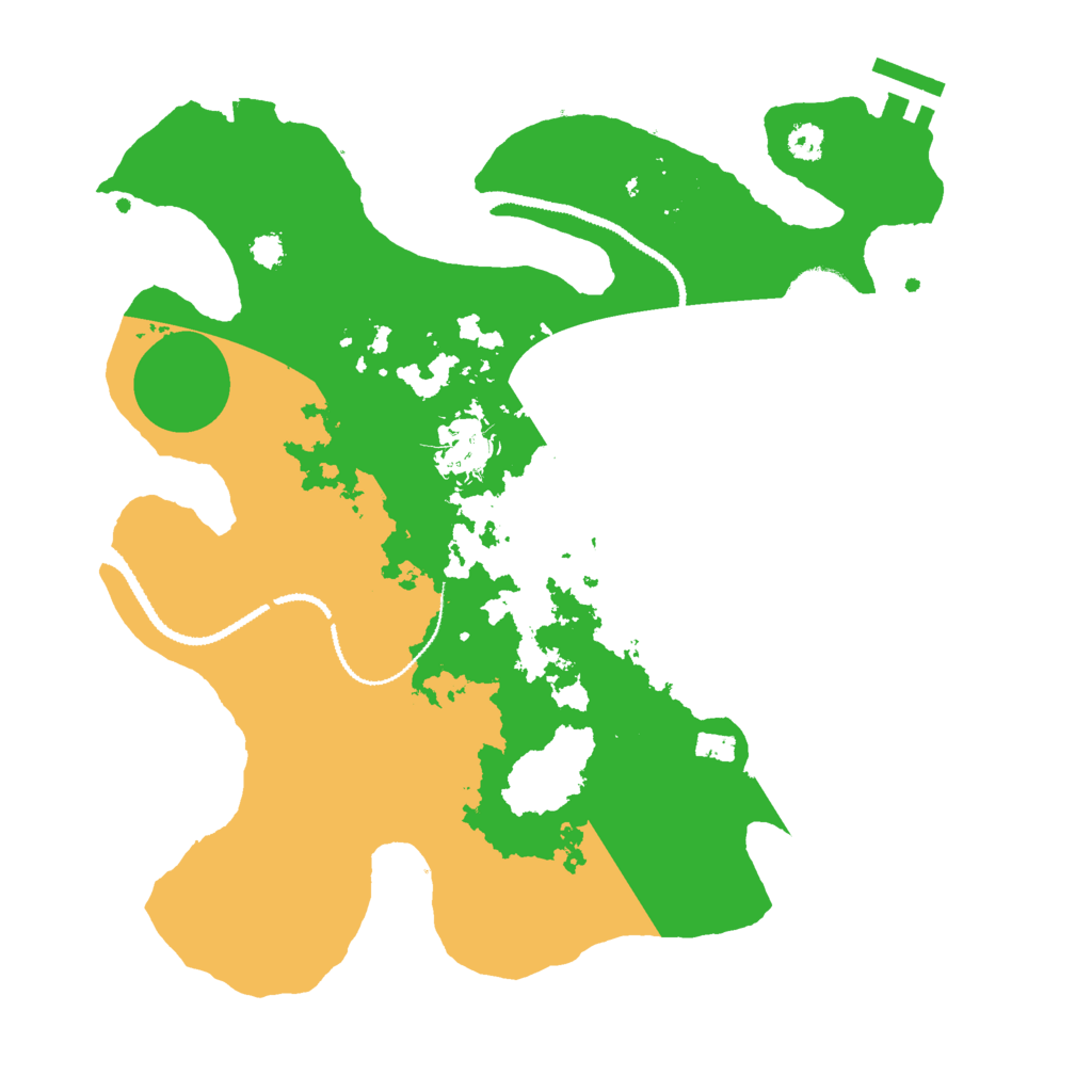 Biome Rust Map: Procedural Map, Size: 3000, Seed: 3266