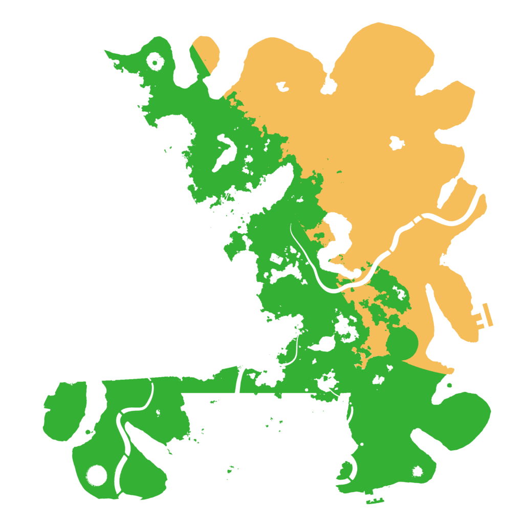 Biome Rust Map: Procedural Map, Size: 4500, Seed: 528761824