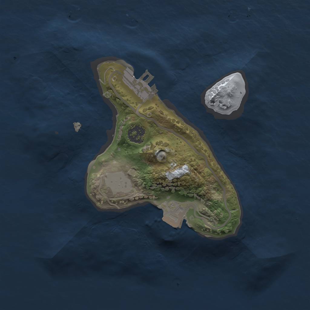 Rust Map: Procedural Map, Size: 1750, Seed: 787361546, 4 Monuments