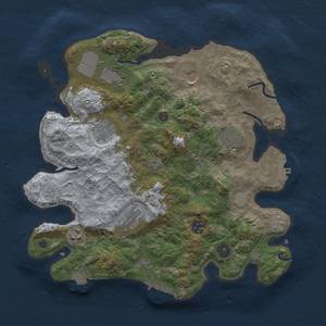 Thumbnail Rust Map: Procedural Map, Size: 3500, Seed: 2004696548, 16 Monuments