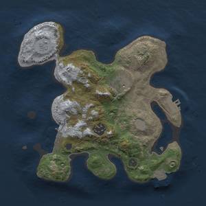 Thumbnail Rust Map: Procedural Map, Size: 2500, Seed: 283970438, 9 Monuments