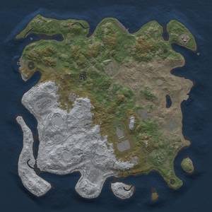 Thumbnail Rust Map: Procedural Map, Size: 4200, Seed: 948866494, 18 Monuments