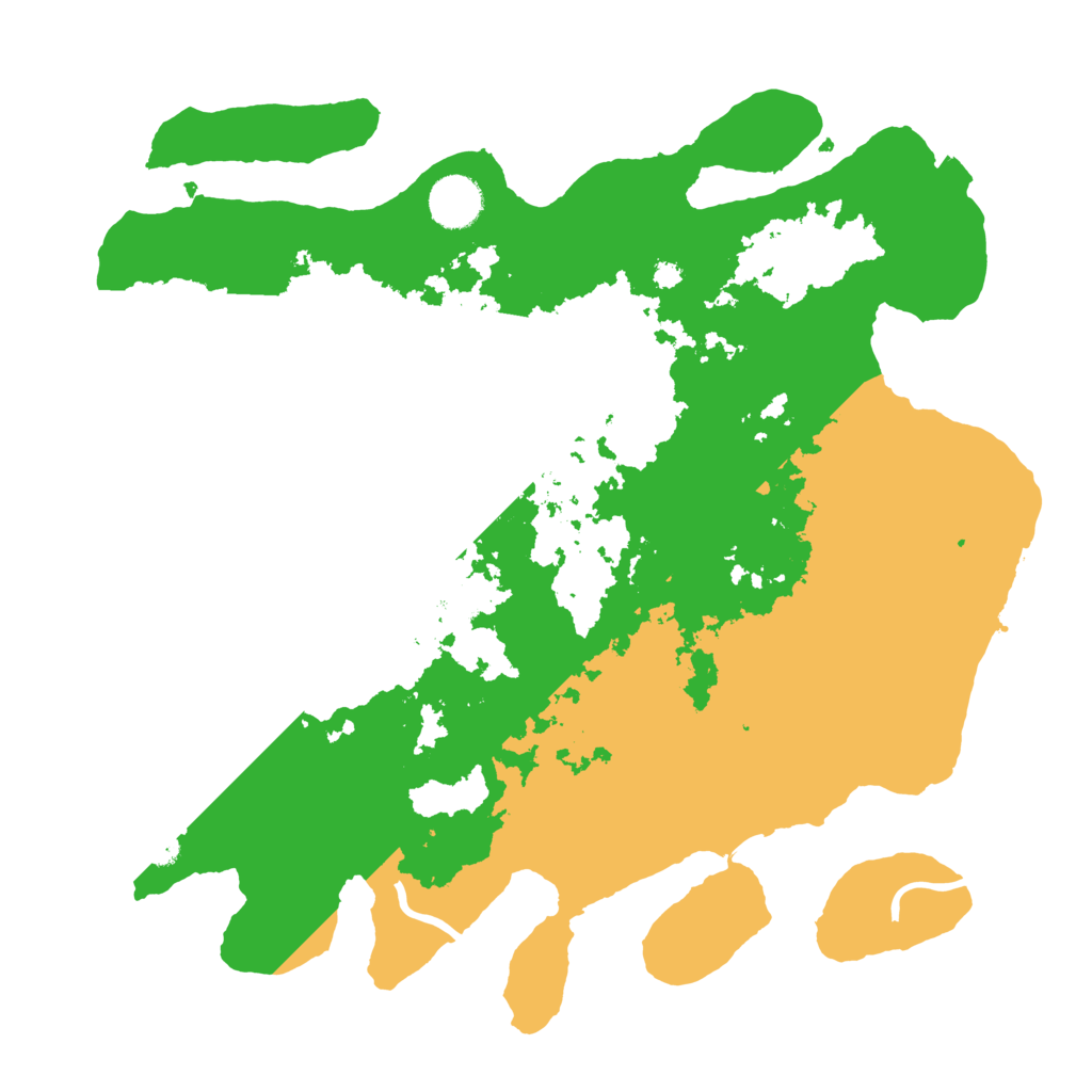 Biome Rust Map: Procedural Map, Size: 3600, Seed: 2591399