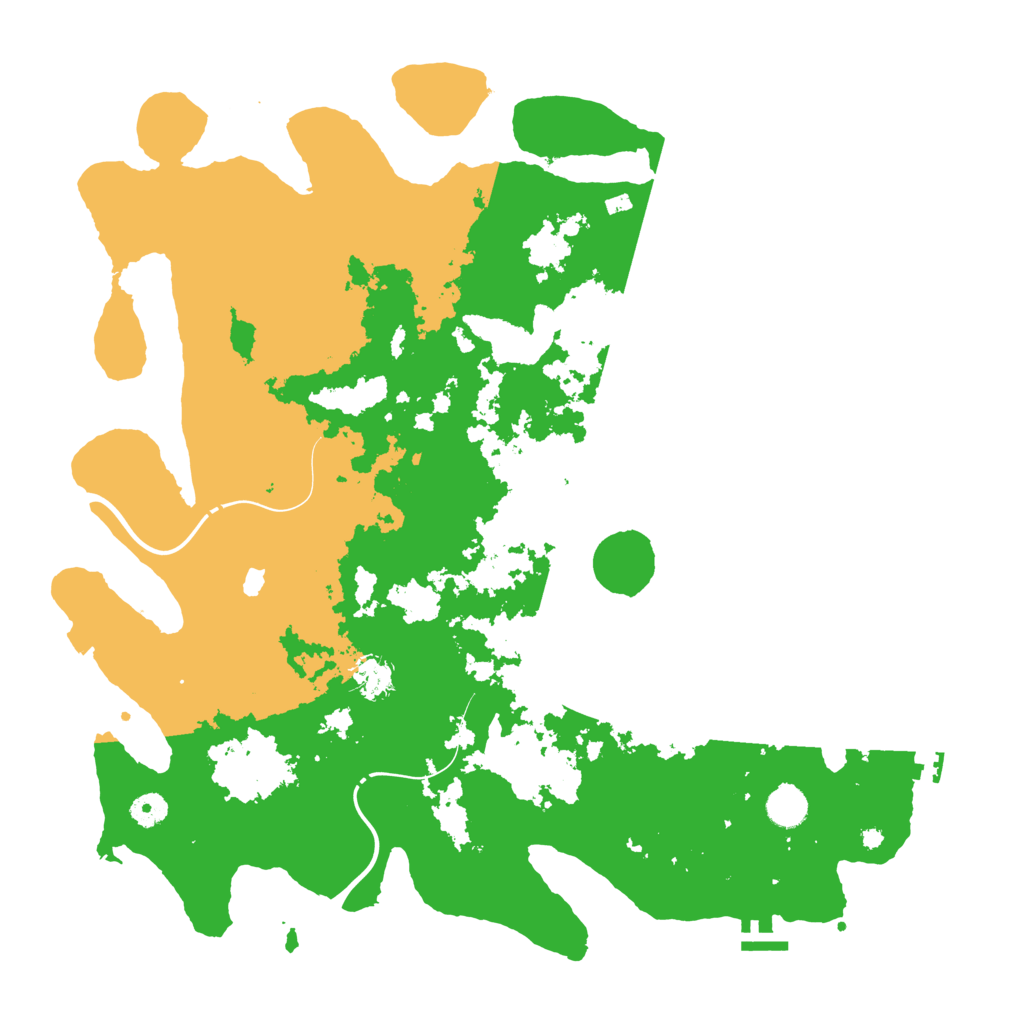 Biome Rust Map: Procedural Map, Size: 4400, Seed: 64995531