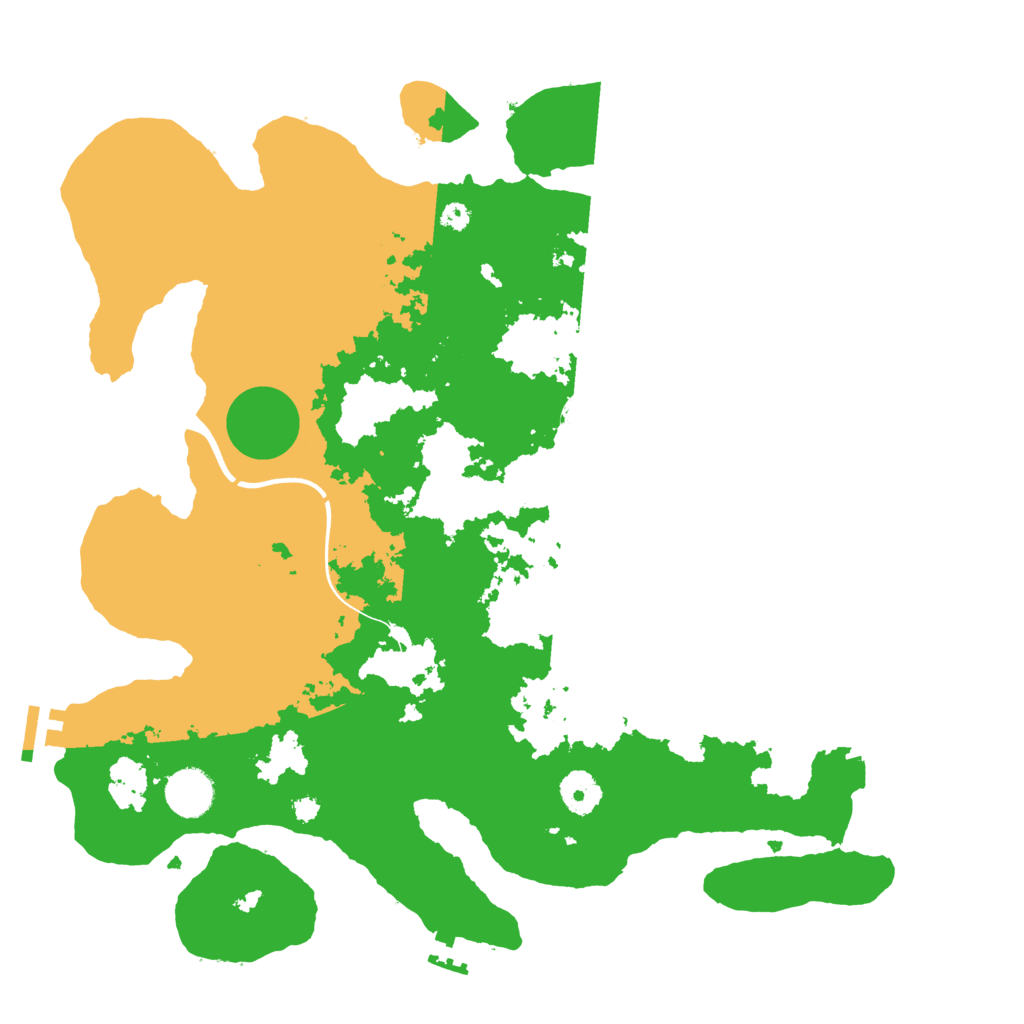 Biome Rust Map: Procedural Map, Size: 3700, Seed: 47123143