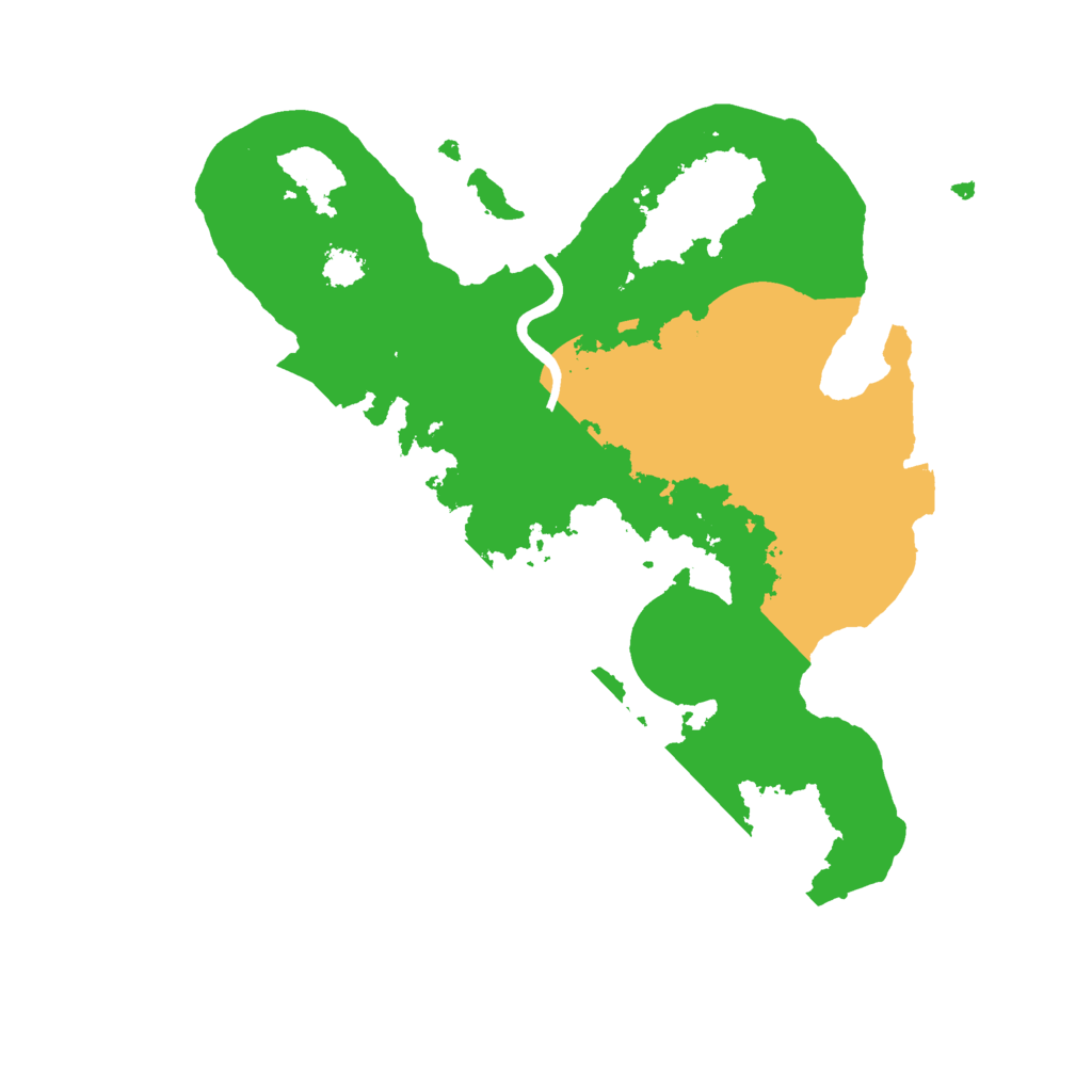 Biome Rust Map: Procedural Map, Size: 2500, Seed: 46728842