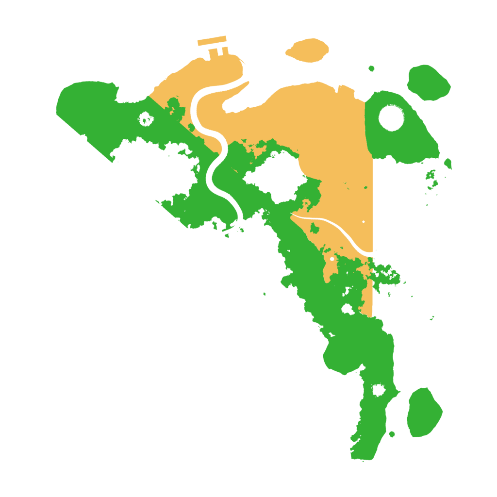 Biome Rust Map: Procedural Map, Size: 3500, Seed: 97852210