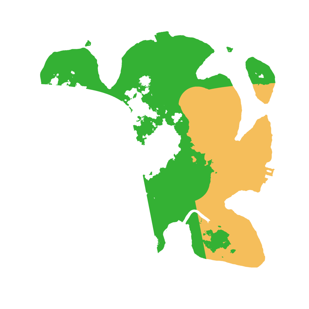 Biome Rust Map: Procedural Map, Size: 2500, Seed: 1813773970