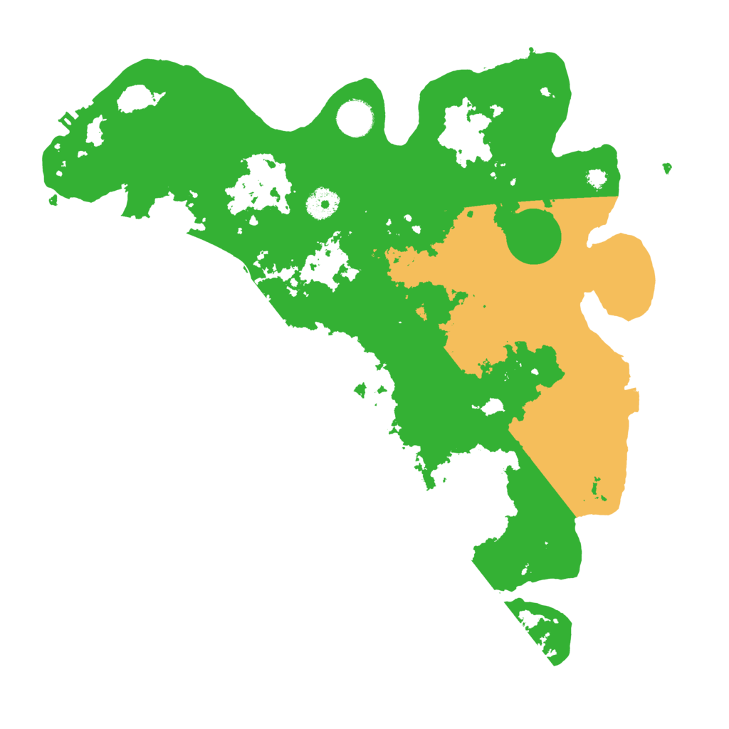 Biome Rust Map: Procedural Map, Size: 3500, Seed: 61485771