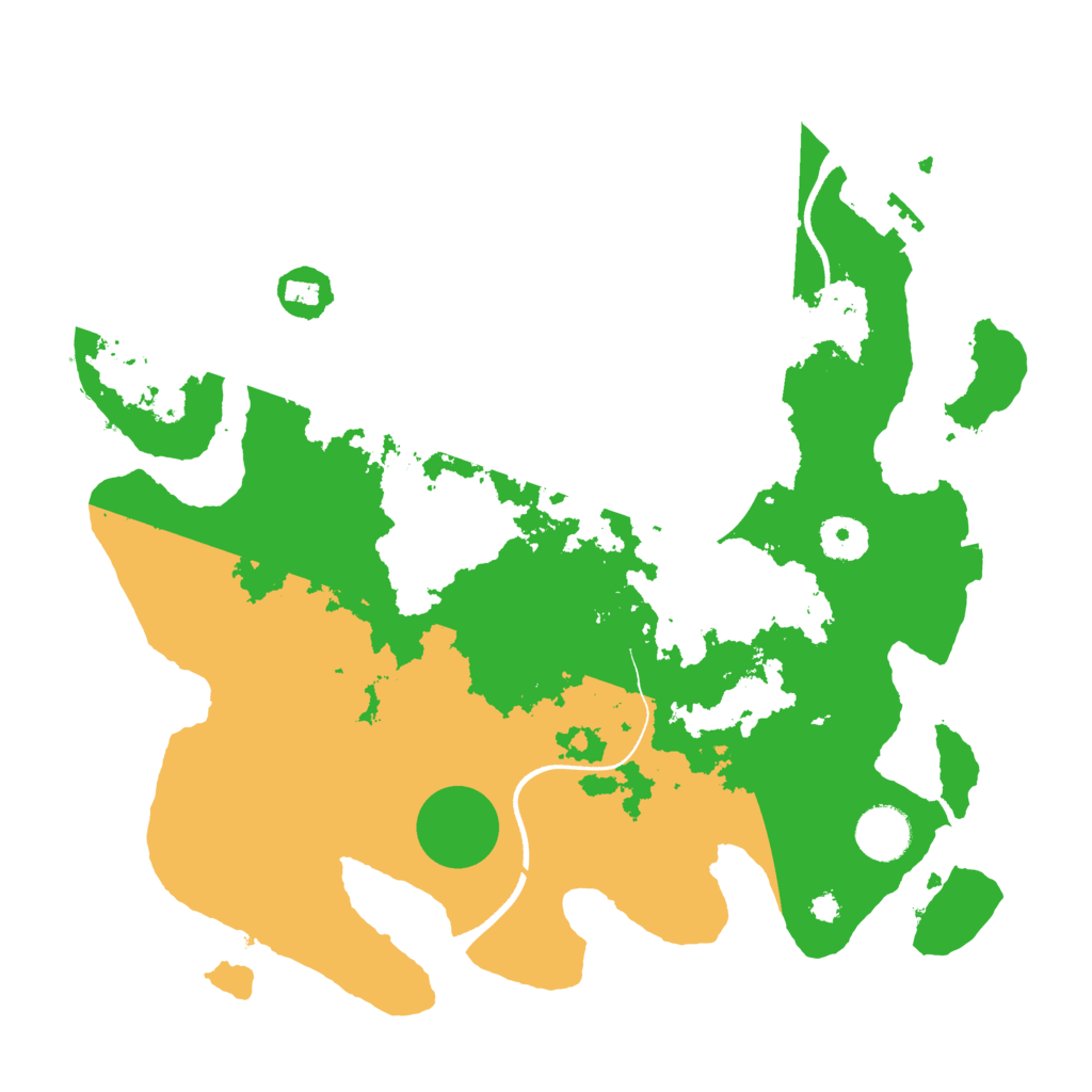 Biome Rust Map: Procedural Map, Size: 3500, Seed: 1104740329