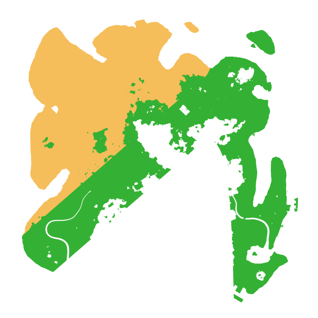 Biome Rust Map: Procedural Map, Size: 3500, Seed: 64267