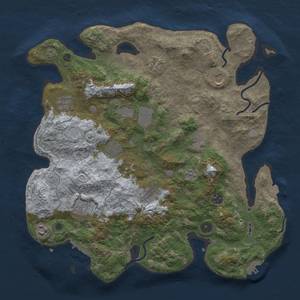 Thumbnail Rust Map: Procedural Map, Size: 4000, Seed: 1111479563, 19 Monuments