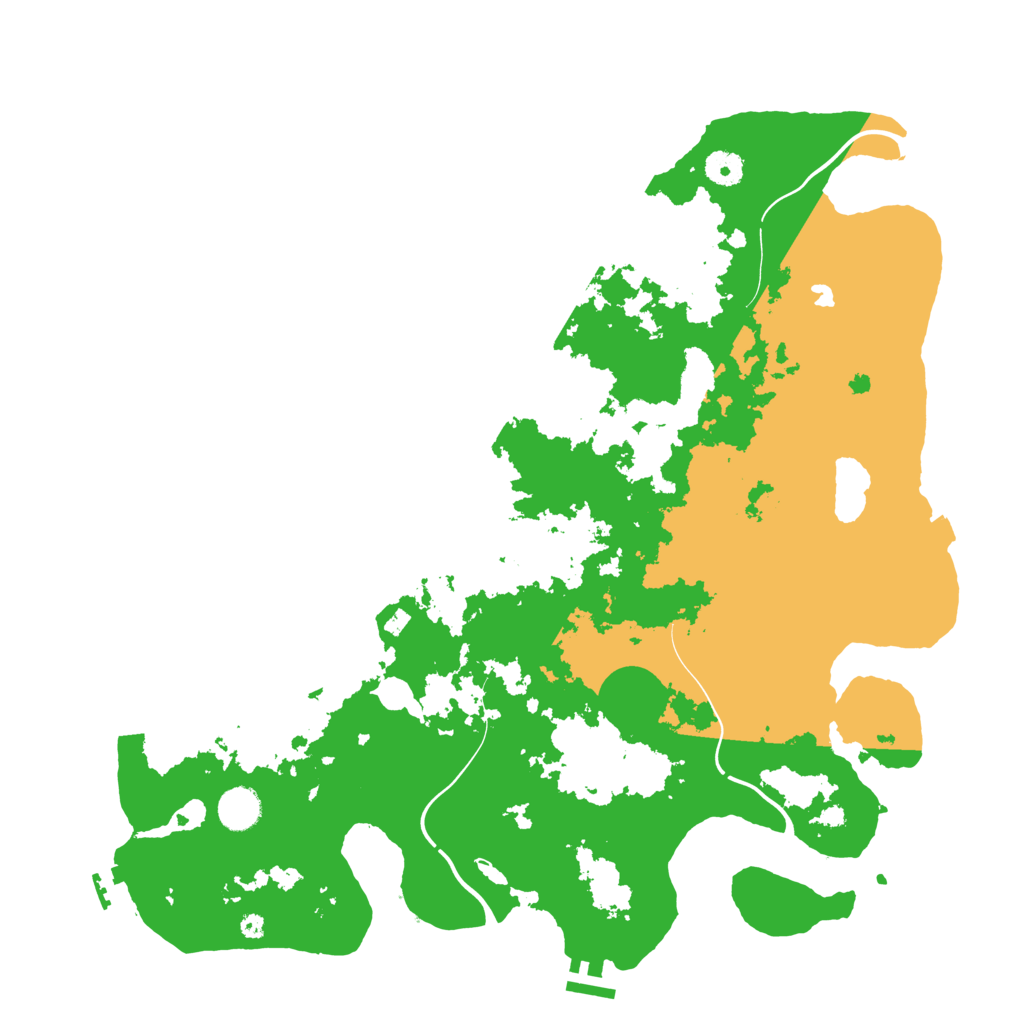 Biome Rust Map: Procedural Map, Size: 4200, Seed: 7824850