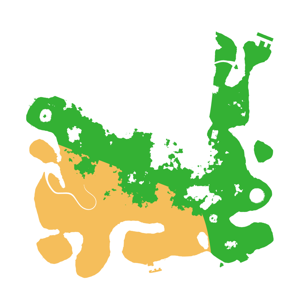 Biome Rust Map: Procedural Map, Size: 3500, Seed: 29719979