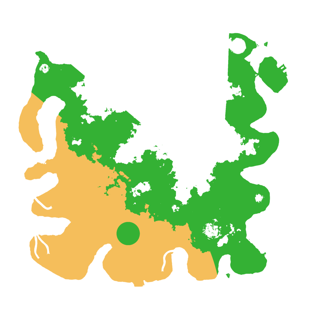 Biome Rust Map: Procedural Map, Size: 3550, Seed: 69991980