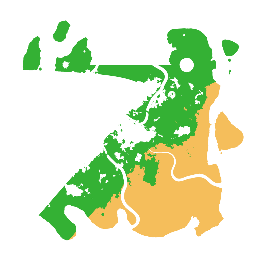 Biome Rust Map: Procedural Map, Size: 3500, Seed: 2086620722