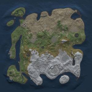 Thumbnail Rust Map: Procedural Map, Size: 3500, Seed: 774887720, 16 Monuments