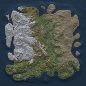 Thumbnail Rust Map: Procedural Map, Size: 4500, Seed: 2080084764, 19 Monuments