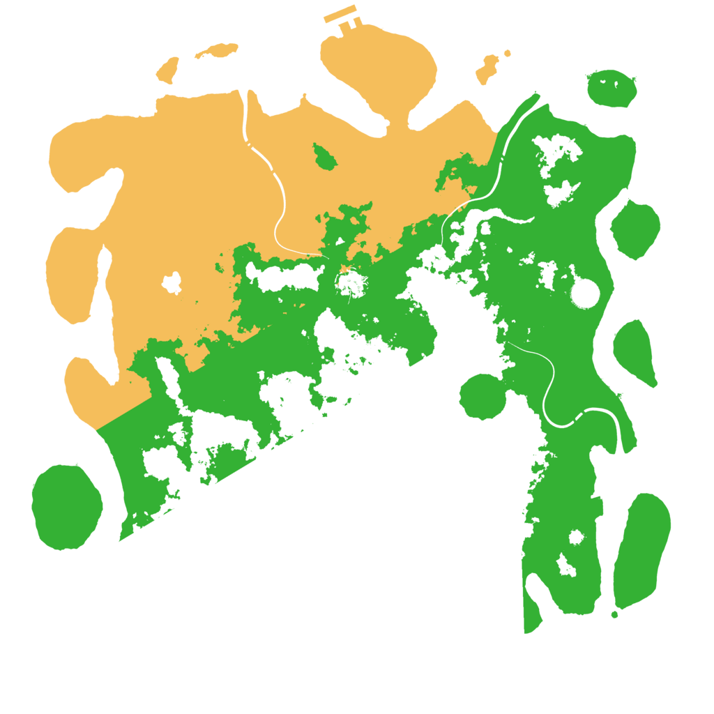 Biome Rust Map: Procedural Map, Size: 4300, Seed: 44806999