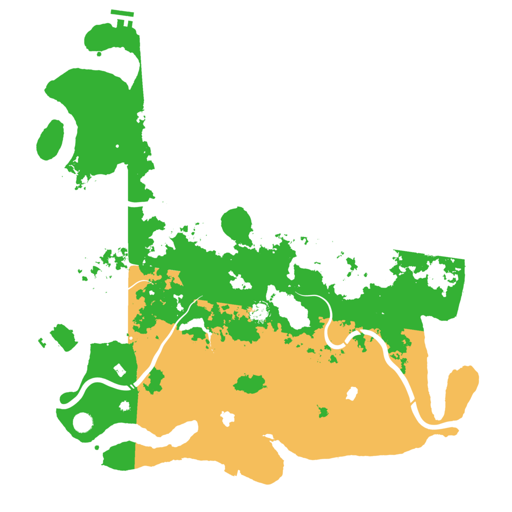 Biome Rust Map: Procedural Map, Size: 4500, Seed: 642194186