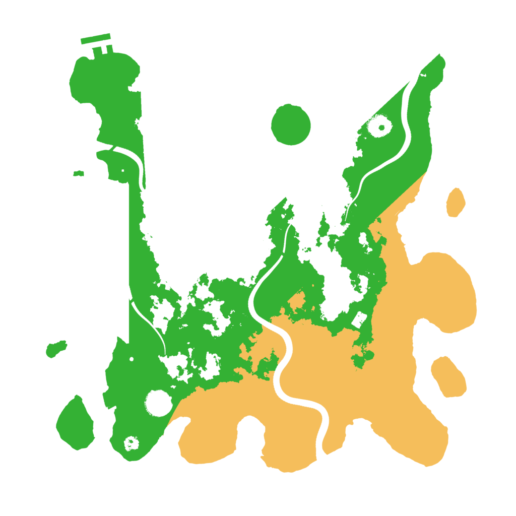 Biome Rust Map: Procedural Map, Size: 3499, Seed: 94339530