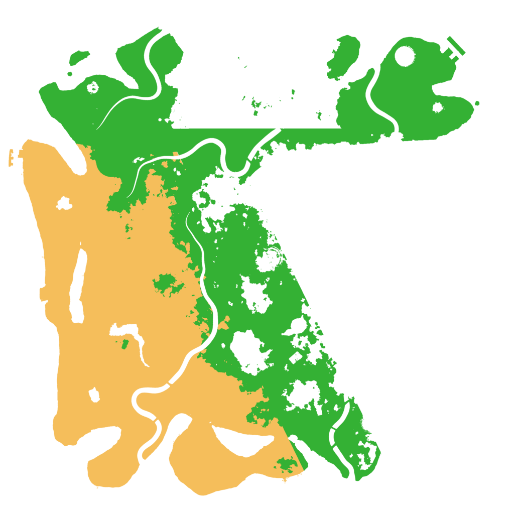 Biome Rust Map: Procedural Map, Size: 4500, Seed: 400544739