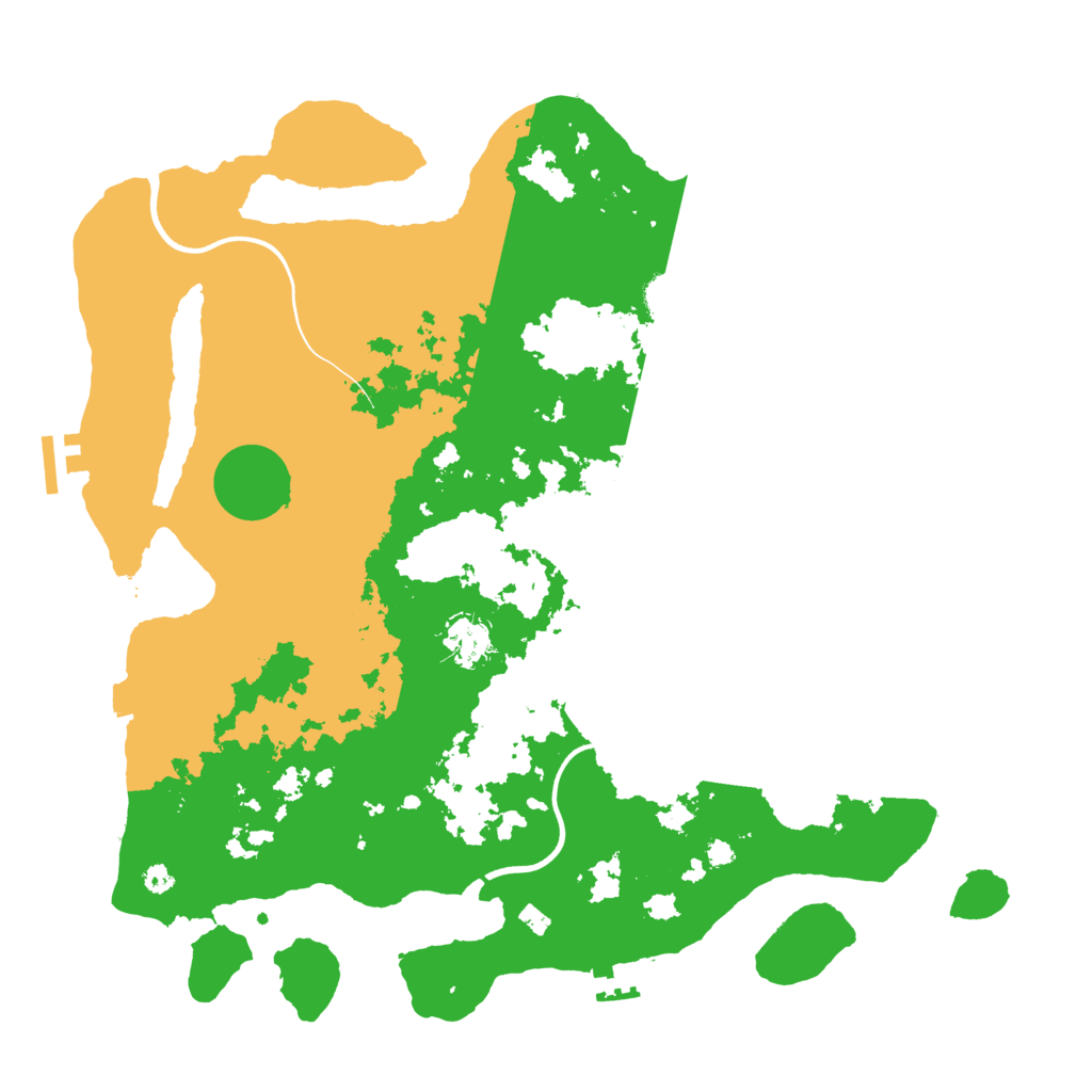 Biome Rust Map: Procedural Map, Size: 3800, Seed: 114779779