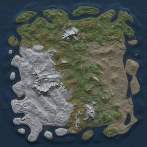 Thumbnail Rust Map: Procedural Map, Size: 5500, Seed: 252421123, 19 Monuments