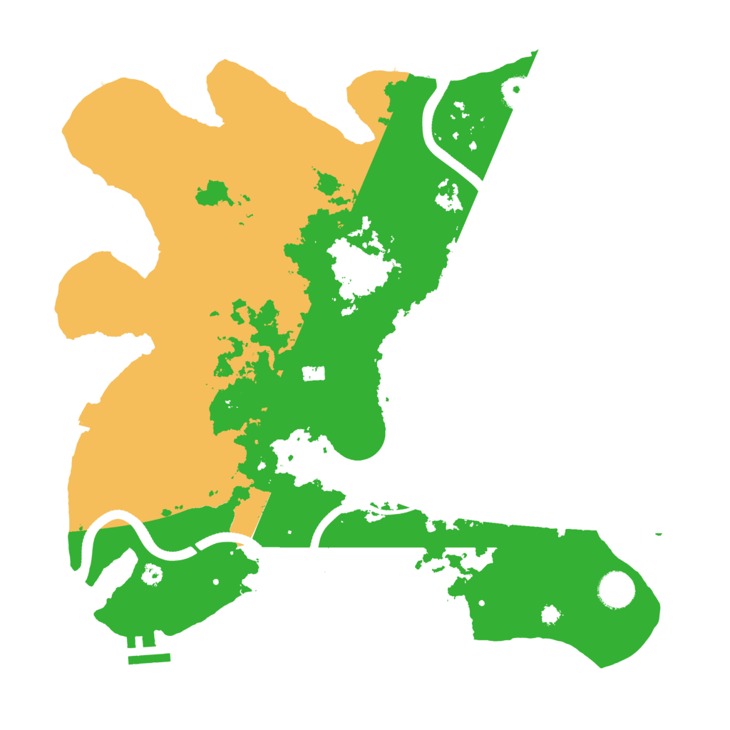 Biome Rust Map: Procedural Map, Size: 3500, Seed: 1369642189