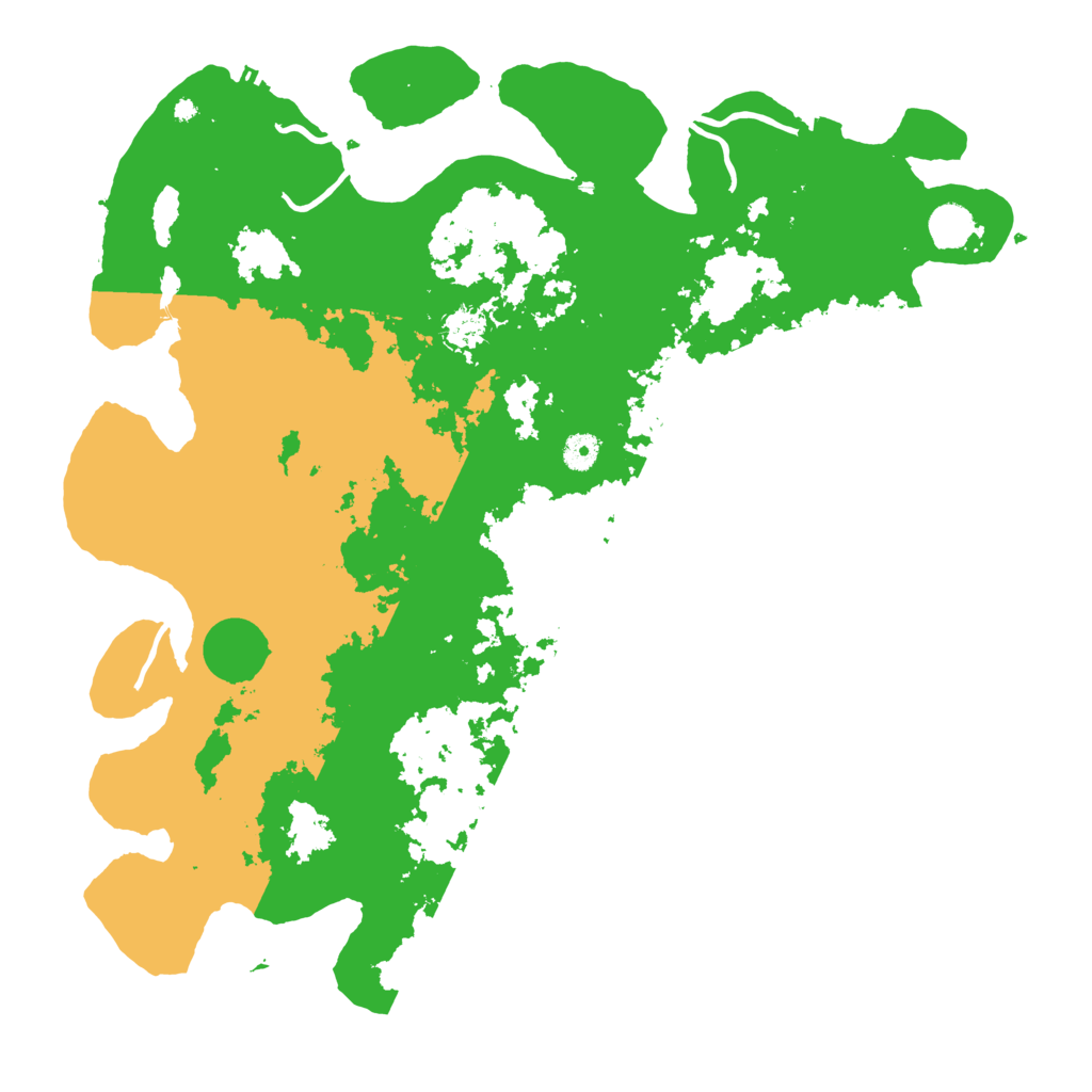 Biome Rust Map: Procedural Map, Size: 4500, Seed: 43760387