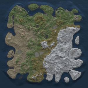 Thumbnail Rust Map: Procedural Map, Size: 4500, Seed: 43760387, 19 Monuments