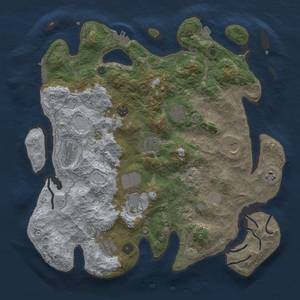 Thumbnail Rust Map: Procedural Map, Size: 4000, Seed: 1270331608, 18 Monuments