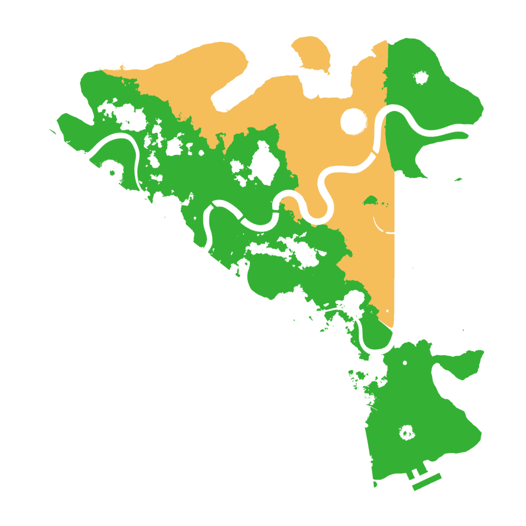 Biome Rust Map: Procedural Map, Size: 3500, Seed: 197747708