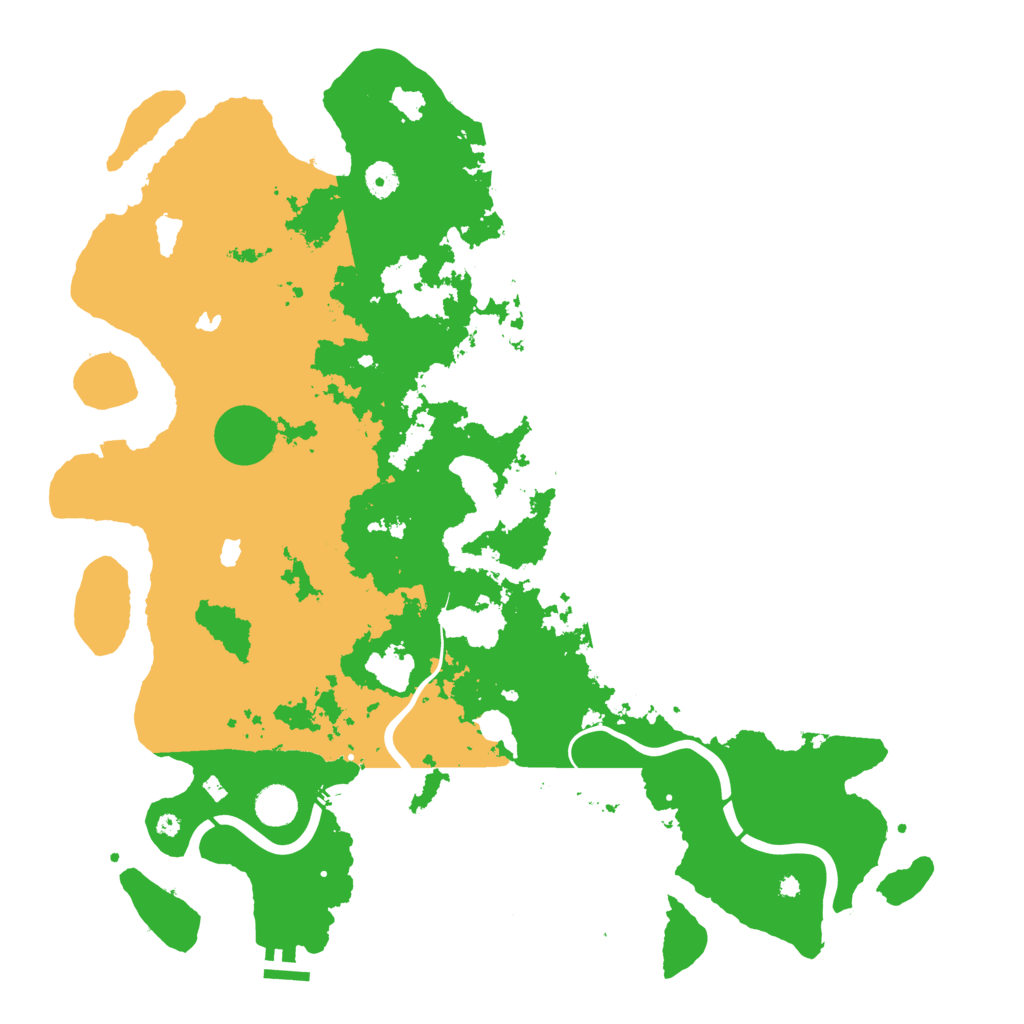 Biome Rust Map: Procedural Map, Size: 4500, Seed: 992443256