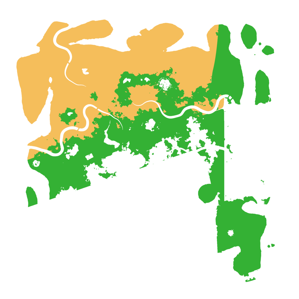 Biome Rust Map: Procedural Map, Size: 4400, Seed: 38015911