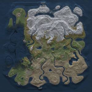 Thumbnail Rust Map: Procedural Map, Size: 4250, Seed: 67863185, 16 Monuments