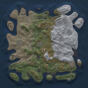 Thumbnail Rust Map: Procedural Map, Size: 4000, Seed: 1228780371, 17 Monuments