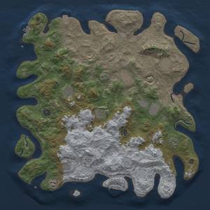 Thumbnail Rust Map: Procedural Map, Size: 4500, Seed: 989254295, 19 Monuments