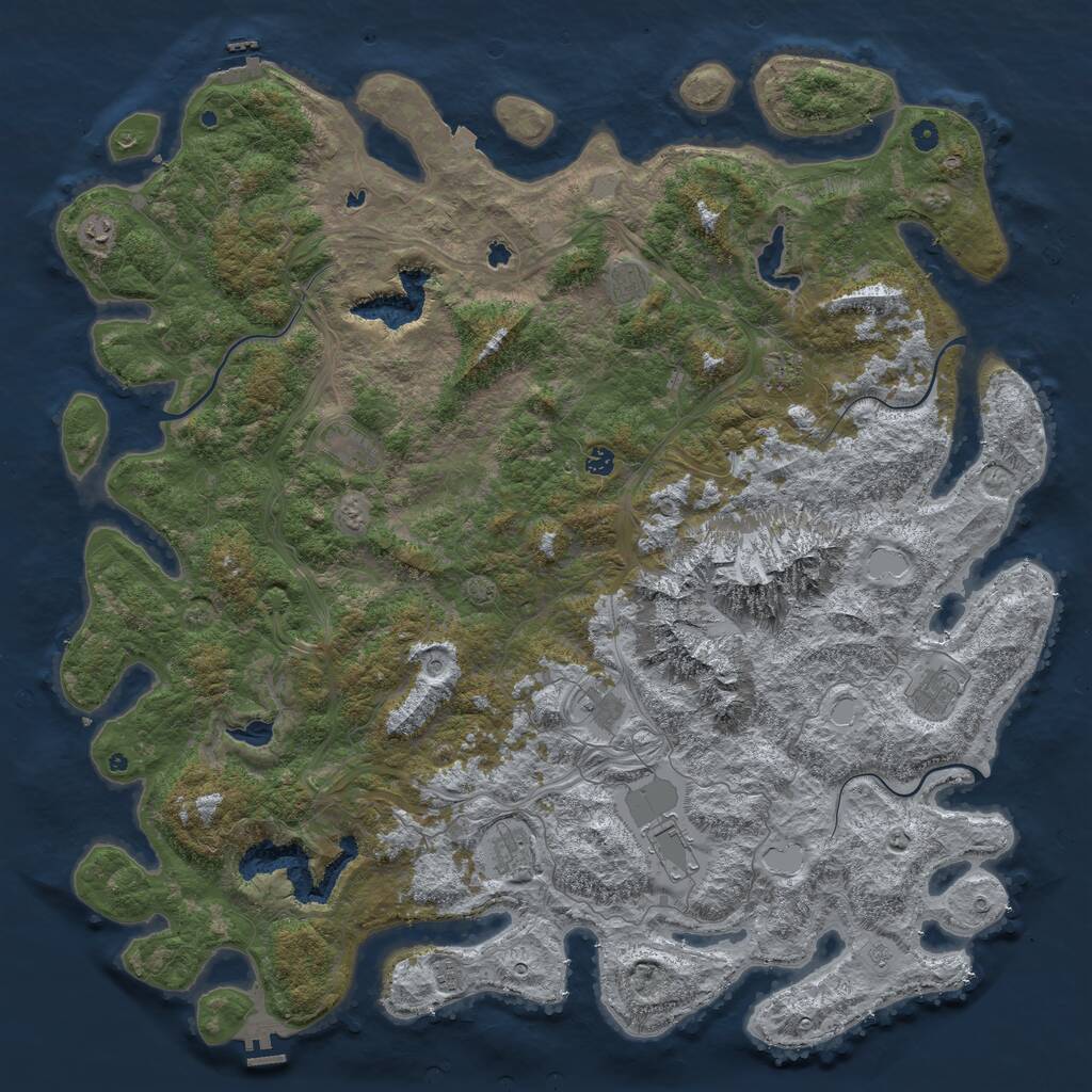 Rust Map: Procedural Map, Size: 5678, Seed: 11449922, 16 Monuments