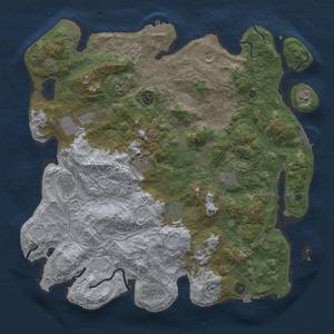 Thumbnail Rust Map: Procedural Map, Size: 4500, Seed: 4292024, 19 Monuments