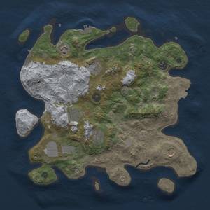 Thumbnail Rust Map: Procedural Map, Size: 3500, Seed: 826107955, 16 Monuments