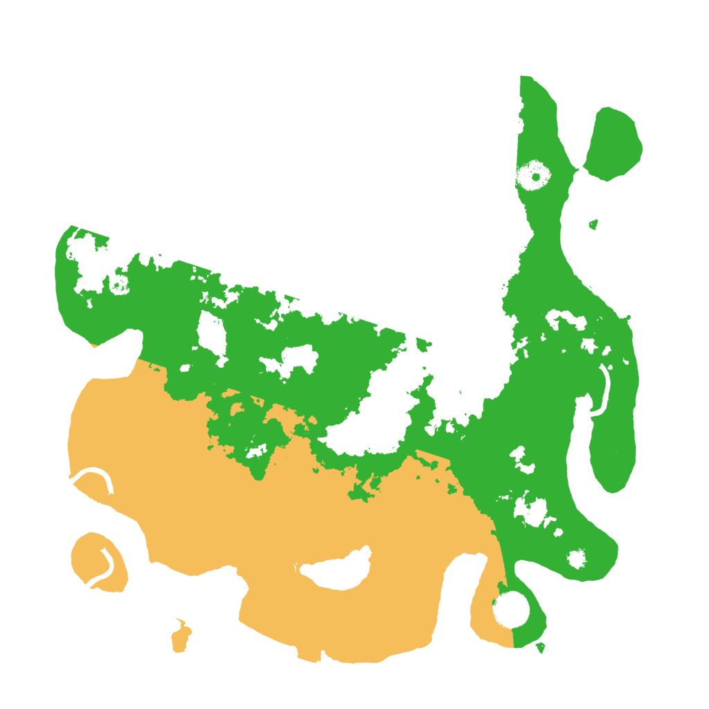 Biome Rust Map: Procedural Map, Size: 3500, Seed: 49494