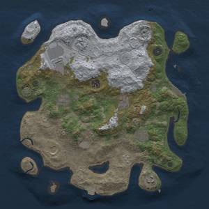Thumbnail Rust Map: Procedural Map, Size: 3500, Seed: 49494, 16 Monuments