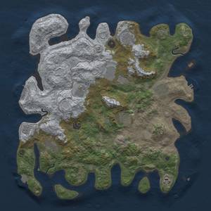 Thumbnail Rust Map: Procedural Map, Size: 4000, Seed: 718027342, 17 Monuments