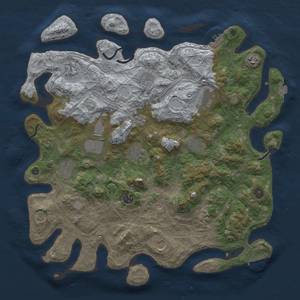 Thumbnail Rust Map: Procedural Map, Size: 4250, Seed: 709807086, 19 Monuments