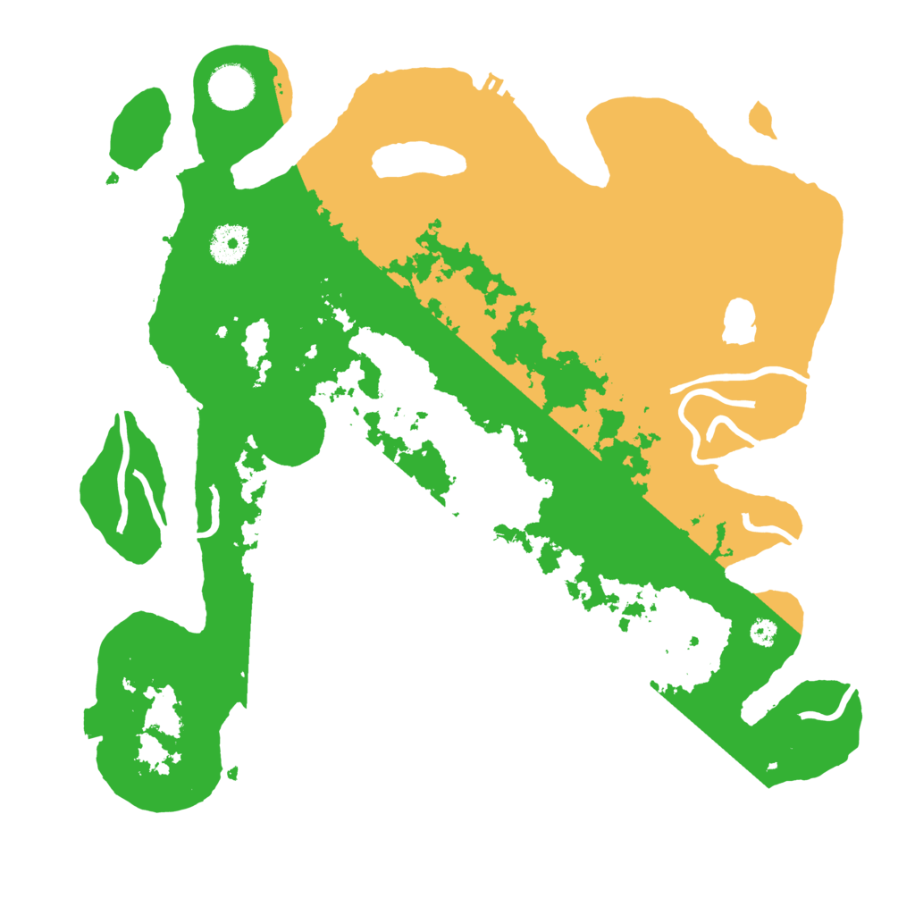 Biome Rust Map: Procedural Map, Size: 3500, Seed: 55822540